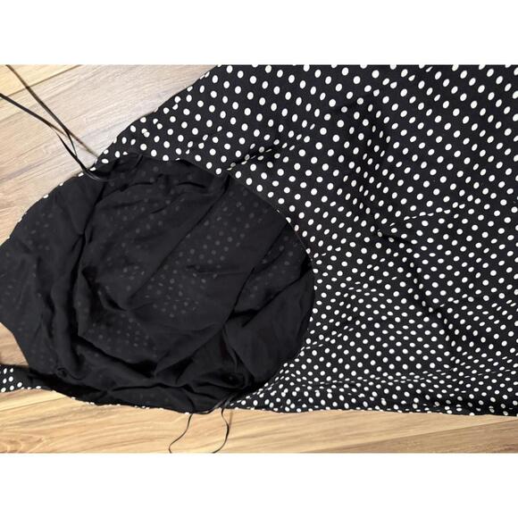 NWT! Reformation Avielle Dress in Aviar Dot Size 10 - Picture 5 of 6